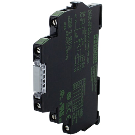 MURR ELEKTRONIK MIRO TR 24VDC SK OPTO-COUPLER MODULE, IN: 53 VDC - OUT: 48 VDC / 0, 5 A - 1 C/O , 12 mm screw term 52510